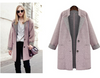 Fashion Solid Stand-Neck Single-breasted Woolen Coat