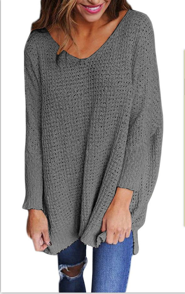 New V-neck Thick Sweater