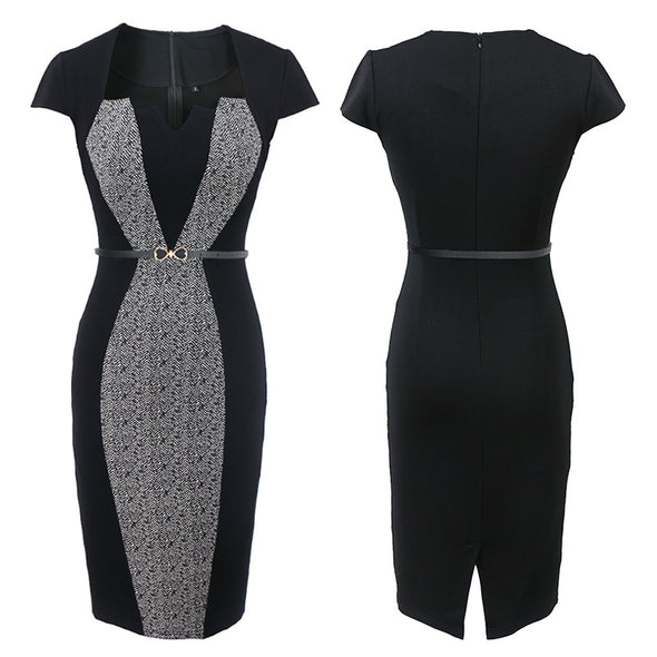 Women Elegant Work Office Business Party Bodycon Dress