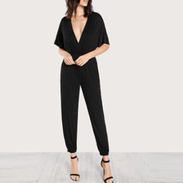 2022 Fashion Shape Deep V Jumpsuit