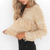 Elegant Round Neck Knit Sweater