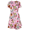 Copy of Sexy Elegant Off Shoulder Flower Print Female Mini Cute  Dress