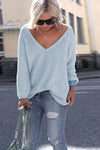 V Neck  Plain Sweaters