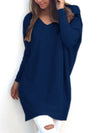 Fashionable V-Neck Long Sleeved  Thin  Sweater