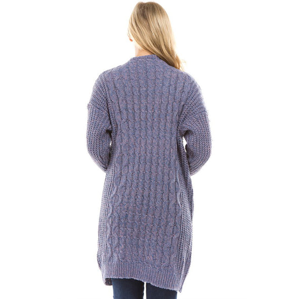 Loose Double Pocket Knitting Cardigan