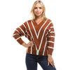 Loose Stripe Round Neck Knitting Sweaters