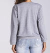 Round Neck Pure Color Long Sleeve Sweatshirt