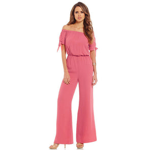 Women's off-the-shoulder jumpsuit