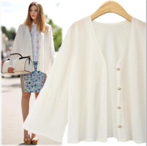 New Knit Long Sleeve Thin Coat