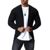 Men's Solid Color Casual Knit Cardigan