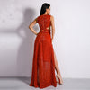 2022 sexy hollow sequin party red carpet summer evening dress