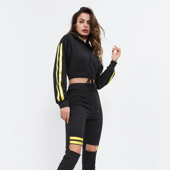 Women's stitching sports suits