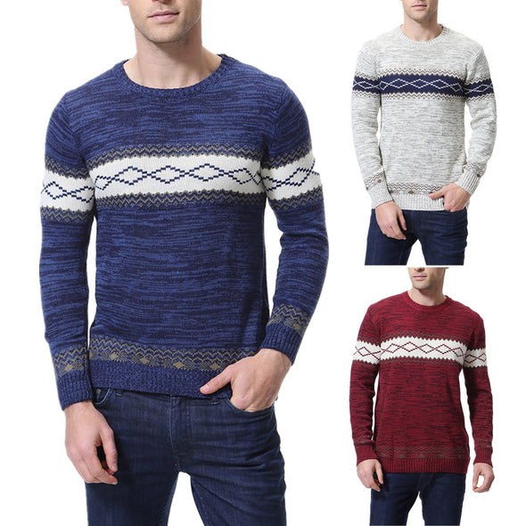 New Slim O-neck Pullover Sweater