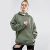 Fashion Loose Long Sleeve Pure Color Hoodies