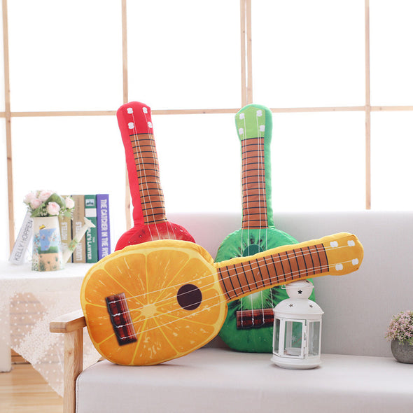 Guitar Fruit Pillow