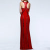 Women's Sequins Stitching Sexy Eevening Dress