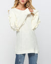 Solid Color Long Sleeve O-Neck Sweater