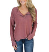 Loose V-Neck Long-Sleeved Sweater