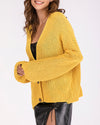 V-Neck Single-Breasted Long-Sleeved Sweater Coat