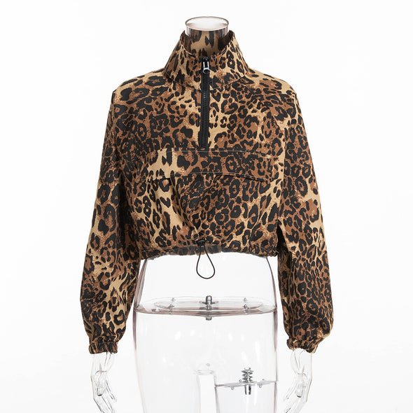 Leopard  Fashion Casual Sweatshirts