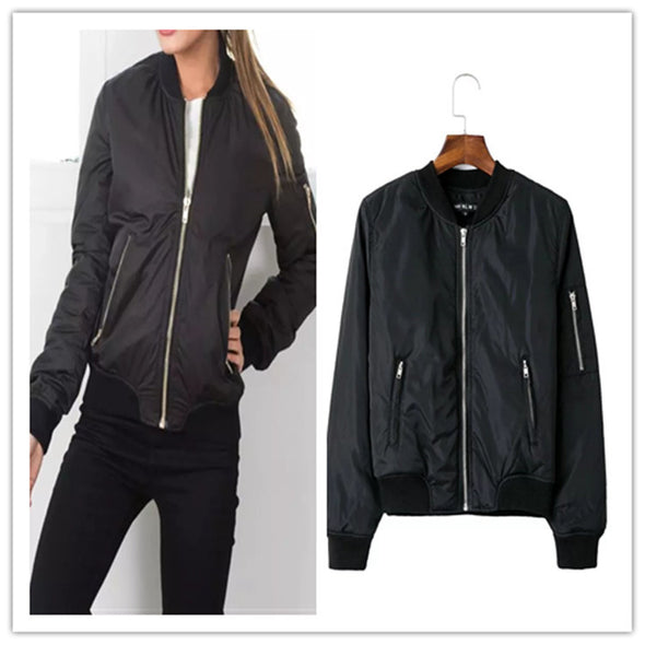 Stand Collar Slim Zipper Jacket