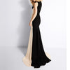 Sleeveless Spell Color Slim Evening Dress