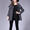 Fashion Long Sleeve Bandage Woolen Coat