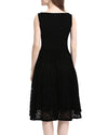 Lace Stitching Solid Color Dress