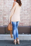 Open Shoulder  Cutout  Plain Sweaters