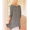 Round Neck Long Sleeve Irregular T-Shirt