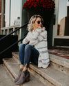 Long Sleeve Striped Cardigan Sweater