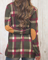 New Plaid Printed Cardigan