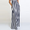 Stripe Sleeveless Wide Leg Jumpsuit