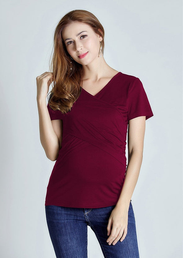 Maternity Nursing Cotton Top For Pregnant Women