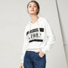 Casual Letter Print Long Sleeve Hoodies