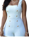 Women's Sling Sleeveless Zipper Bodysuit