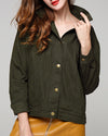 Slim-Fit Solid Color Cardigan Jacket