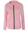 Casual Slim Pure Color Zipper Hooded Long Sleeve Jacket