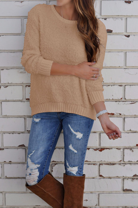 O-neck Long Sleeve Warm Sweater