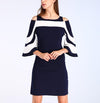 Speaker Sleeves Slim Knit Bodycon Dress