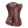 Women's Pattern Zipper Corset