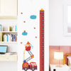 Cartoon Car Building Measuring Height Wall Sticker