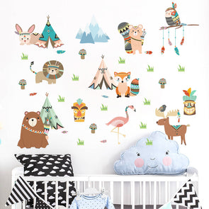 Cartoon Animal Decorative Wall Sticker