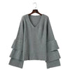 Fashion Autumn Pure Color Loose Sweater