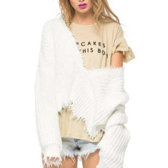 Large V-Neck Wear Tassel Loose New Bottoming Sweater