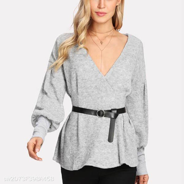 New Fashion V-Neck Slim Sweater