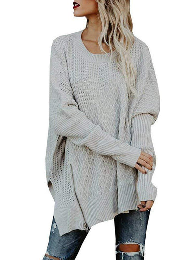 New Zip Long Sleeve Sweater