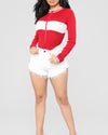 Women's O-neck Long-Sleeved Bodysuit