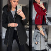 Fashion Plus Velvet Padded Sweater Coat