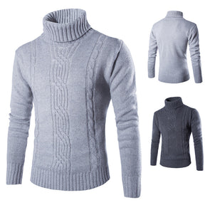 New Fashion Jacquard Solid Color British Casual Pullover Sweater